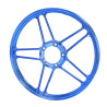 voorwiel/achterwiel fast-arrow blauw/chroom puch maxi