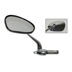 mirror Bumm handlebar mount (fix. in handle bar) left chrome zundapp 913/3l