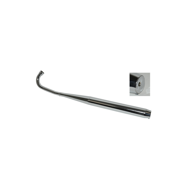 uitlaat jamarcol fluister dubbele knik 36/32mm chroom zundapp