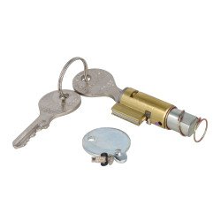 stuurslot + nagel en plaatje zund nt mod. 529/530, zundapp, camino, hercules 529-10.906