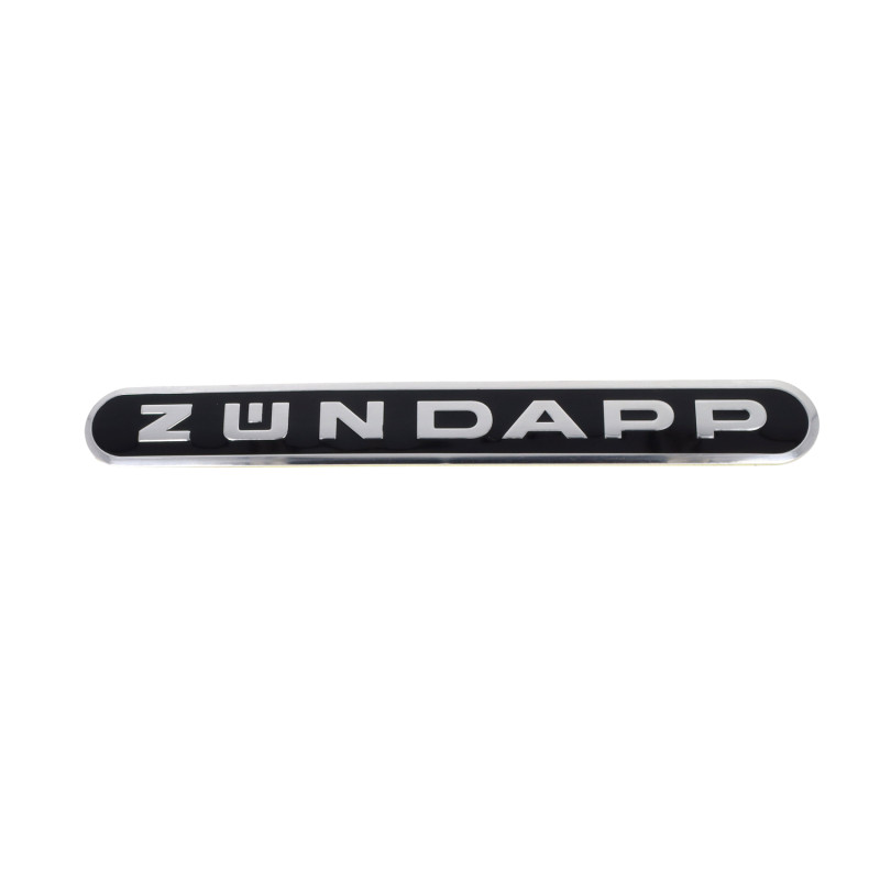 emblem word [zundapp] oblong alu/black 517