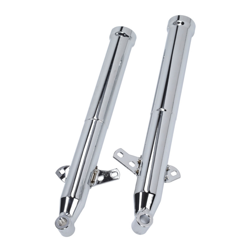 fork outer tube set front fork + bush set chrome zundapp 517 517-12.608/609