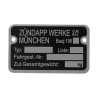 plate framenumber 196..... 517, zund ot mod. 510, zundapp
