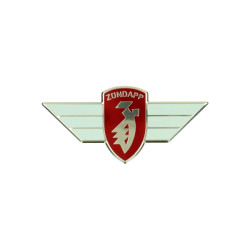embleem logo stuur vleugel rood/wit/zilver zundapp
