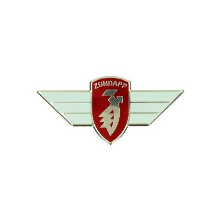 embleem logo stuur vleugel rood/wit/zilver zundapp