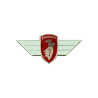 embleem logo stuur vleugel rood/wit/zilver zundapp