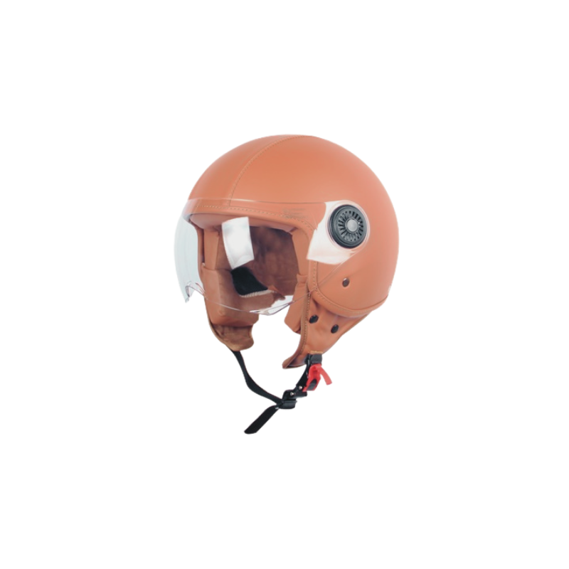 Helm vito leer brown amsterdam