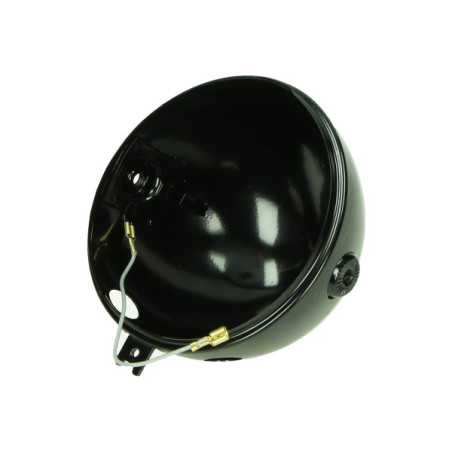 koplamphuis (made in EU) 517-16.742 13cm zwart ks50 cross, ks50 lc, zundapp, gs125