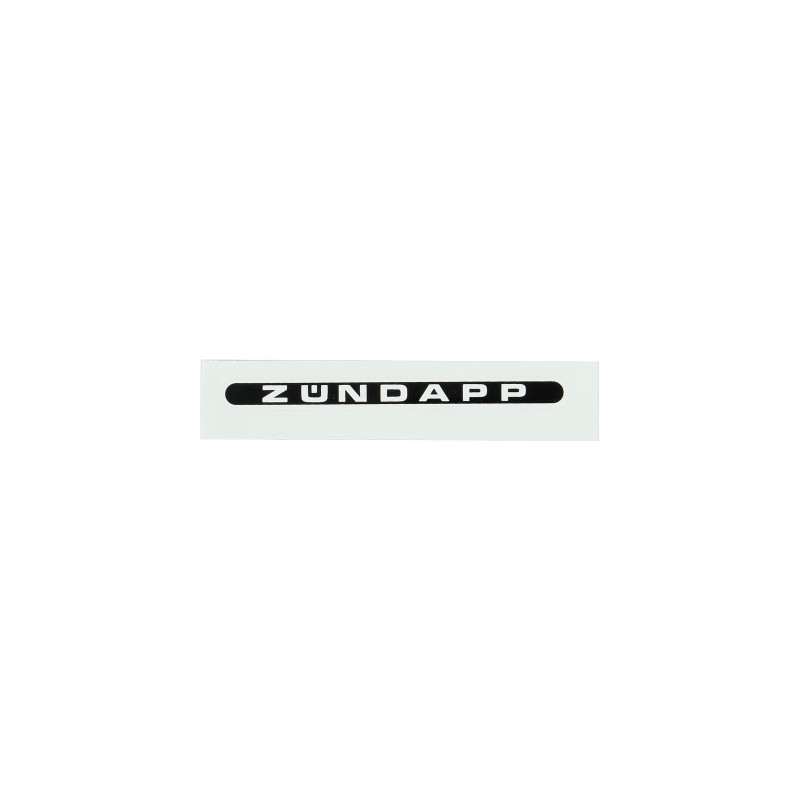 sticker word [zundapp] oblong black/white