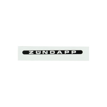 sticker word [zundapp] oblong black/white