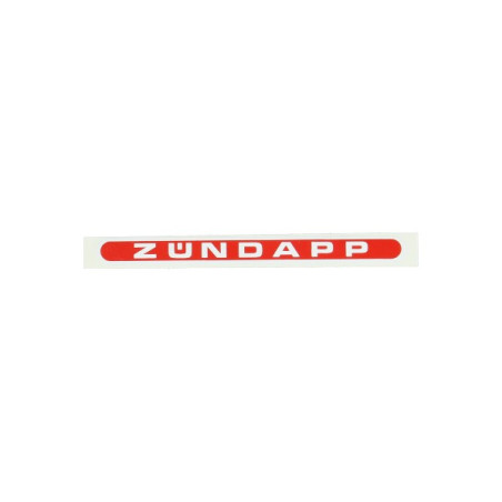sticker word [zundapp] oblong red/white
