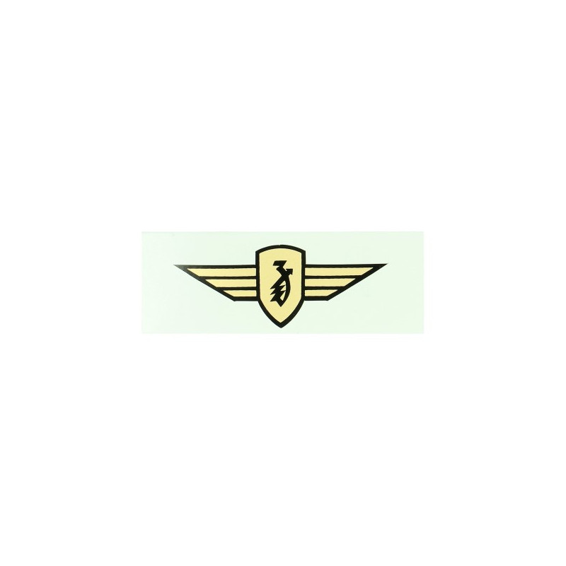 sticker logo vleugel 9.5cm goud zundapp