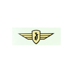 sticker logo vleugel 8.0cm goud zundapp
