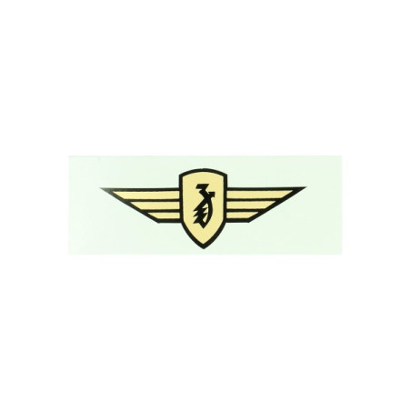 sticker logo vleugel 8.0cm goud zundapp