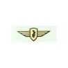 sticker logo vleugel goud zundapp