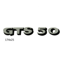 sticker zilver/zwart 517, gts 50