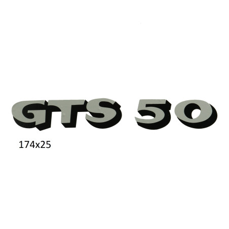 sticker zilver/zwart 517, gts 50