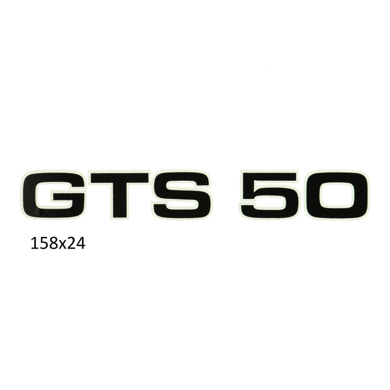 sticker zwart/wit gts 50, zundapp