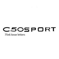sticker fuel tank c50 sport black zundapp