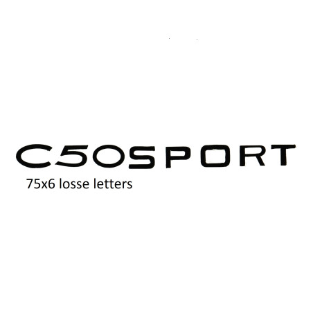 sticker benzinetank C50 sport zwart zundapp