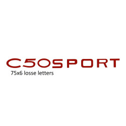 sticker benzinetank C50 sport rood zundapp