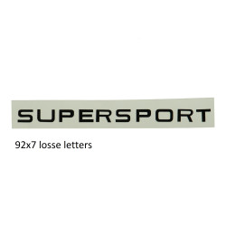 sticker benzinetank tanklogo zwart zundapp supersport, zundapp
