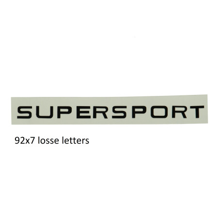sticker benzinetank tanklogo zwart zundapp supersport, zundapp