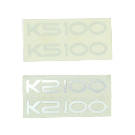 sticker woord [zundapp] zilver ks100, zundapp