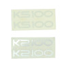 sticker woord [zundapp] zilver ks100, zundapp