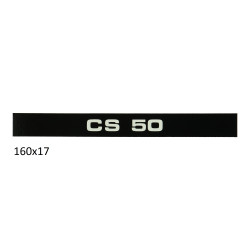sticker zijscherm cs 50 zwart/wit zundapp 517