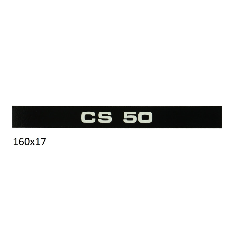 sticker zijscherm cs 50 zwart/wit zundapp 517