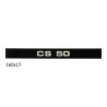 sticker side cover cs 50 black/white zundapp 517