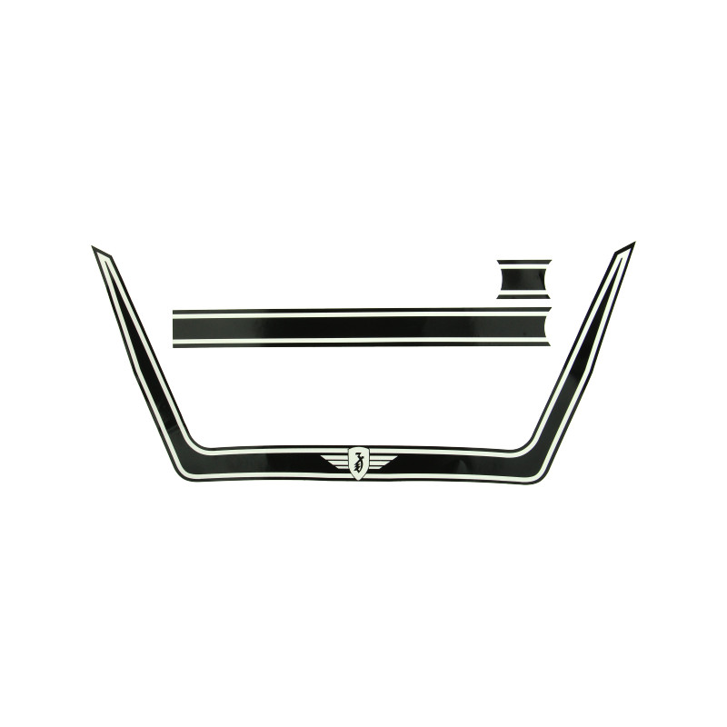 sticker set spoiler fuel tank 1976-1979 black/white zundapp 529