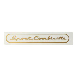 sticker goud sport combinette, zundapp