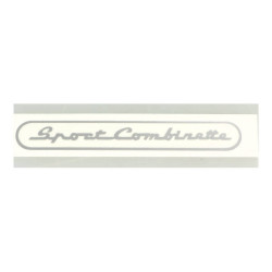 sticker silver sport combinette, zundapp