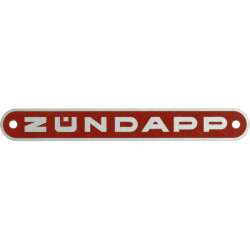 embleem buddyseat aluminium Zundapp oud model rood zundapp z433-23.141r