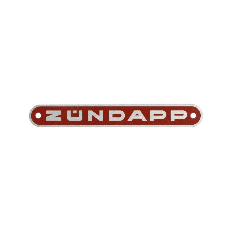 embleem buddyseat aluminium Zundapp oud model rood zundapp z433-23.141r