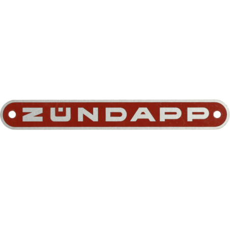 embleem buddyseat aluminium Zundapp oud model rood zundapp z433-23.141r