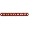 embleem buddyseat aluminium Zundapp oud model rood zundapp z433-23.141r