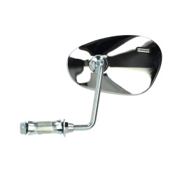 mirror Bumm handlebar mount oval left chrome hercules, kreidler, puch, zundapp 913/4pl
