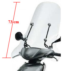 windshield Yamaha original with mounting set high 73cm clear neo2002 5rnw07100000