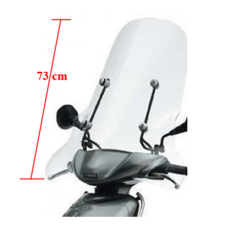 windshield Yamaha original with mounting set high 73cm clear neo2002 5rnw07100000