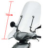 windshield Yamaha original with mounting set high 73cm clear neo2002 5rnw07100000