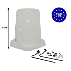 windshield Regia with mounting set (made in EU) (made in EU) 73cm clear neo 4t, neo from2008