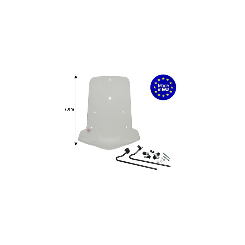 windshield Regia with mounting set (made in EU) (made in EU) 73cm clear neo 4t, neo from2008