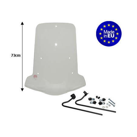 windscherm Regia met bevestigingsset (made in EU) hoog 73cm helder neo 4t, neo va2008