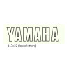 sticker word [yamaha] white/black aerox