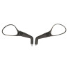 mirror set DMP Yamaha black aerox 2t, mbk nitro