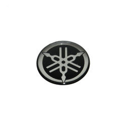 embleem Yamaha origineel logo rond zwart/chroom yamaha x01f153a1000