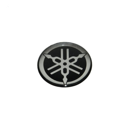 emblem Yamaha original logo round black/chrome yamaha x01f153a1000